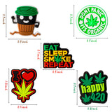 Click image to open expanded view 20Pcs Weed Shoe Charms for Wristband With Holes,Pin The Different Weed Patterns Pattern Charms for Adult Birthday Party Favor Gift