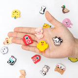 20Pcs Animal Farm Charm Shoe Decoration Charms, PVC Animal Farm Charms, Cute Cartoon Animal Farm Charm Decoration For DIY Clog Sandals, Fits For Kids Adult Birthday Gift(Please Pay Attention To Children Swallowing Decorative Items By Mistake)