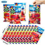 122Pcs Race Cars Party Supplies Kit, Lightning McQueen Party Favors All-in-one Package Party Supplies Including Cartoon Tattoo Stickers Mini Model Cars Bracelet Goodie Bag for Boys